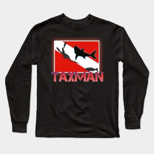 Spearfishing shark taxman Long Sleeve T-Shirt